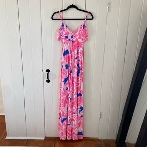 Lilly Pulitzer Linley Cut-out Maxi Dress Medium